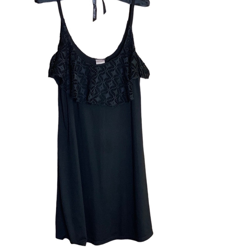 Xhilaration Black Spaghetti Strap Mini Dress